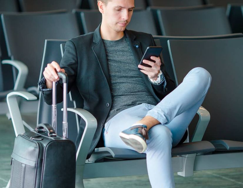 waiting at an airport